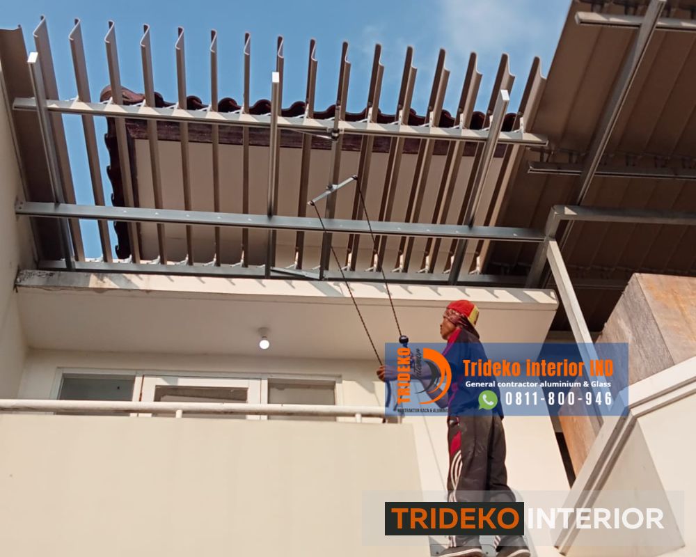 harga aluminium louvre per m2