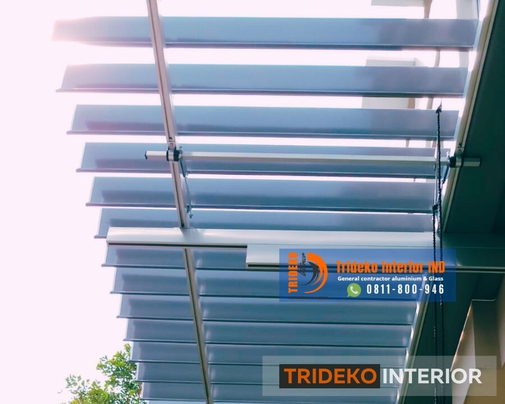 Atap Teras Sunlouvre Sistem Buka Tutup 2 Atap Teras Sunlouvre Sistem Buka Tutup